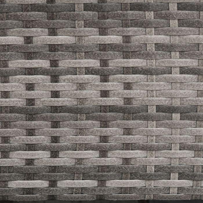 Image du produit Swisshandel24 Rattan Sofa mit Kissen, Dreisitzer, Garten Loungesofa, Stahl, Grau, 173 x 68 x 78 cm
