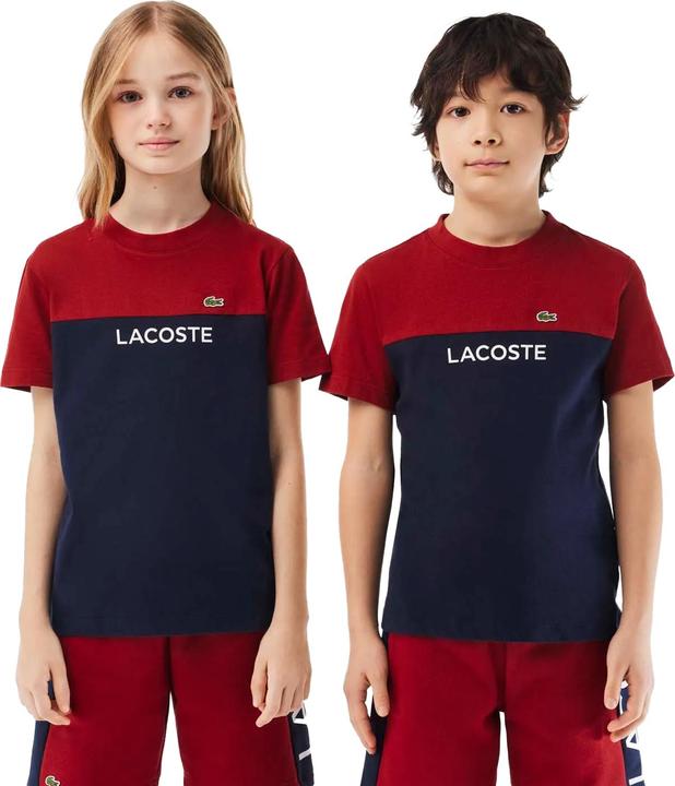 Actual product image Lacoste Childrens/Kids Colour Block Organic Cotton Jersey T-Shirt (110)