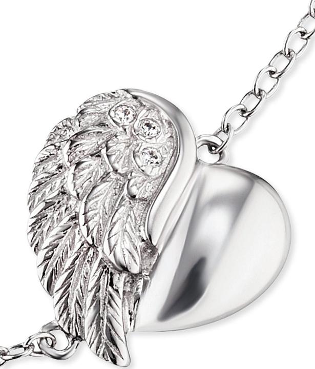 Image du produit Engelsrufer Bracelet ailes de coeur (17.50 cm, Argent 925)