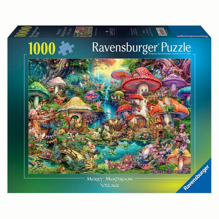 Actual product image Ravensburger Puzzle Fröhliches Pilzdorf, 1000 Teile. (1000 pieces)
