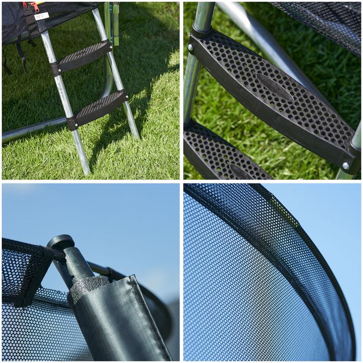 Produktbild Gartenfreude Kinder Trampolin 244 cm Sprungtuch und Sicherheitsnetz (244 cm)