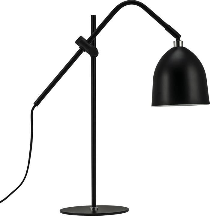 Dyberg Larsen DYBERG Tischleuchte Easton sw 9014 E27 60W Zultg 1.6m D18 H56 (E27)