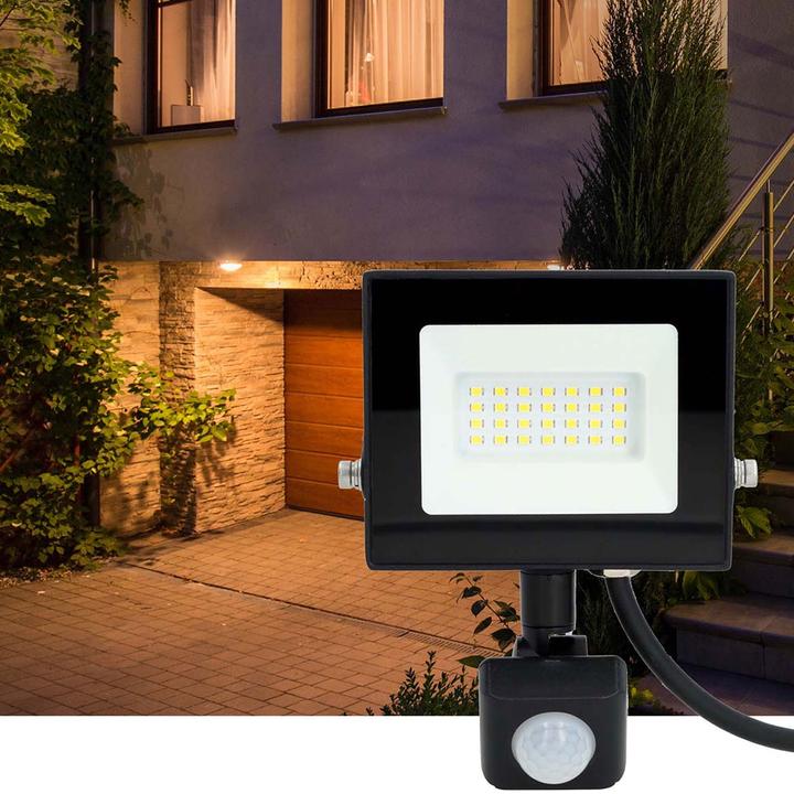 Actual product image Nedis LED floodlight - 4000 K - Nominal luminous flux: 1620 lm - 20 kWh - IP44-1.00 m - Energy class: F - (1620 lm, IP65)