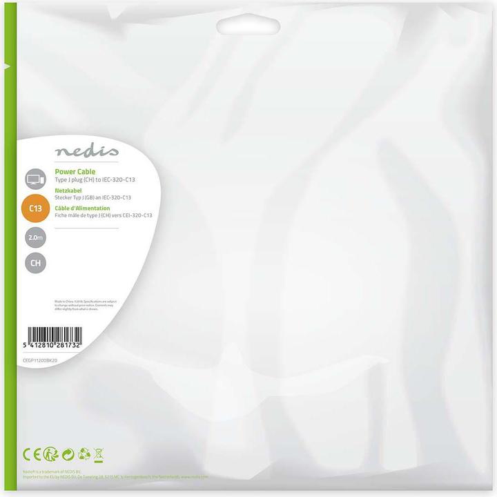 Actual product image Nedis CH power cable (2 m)