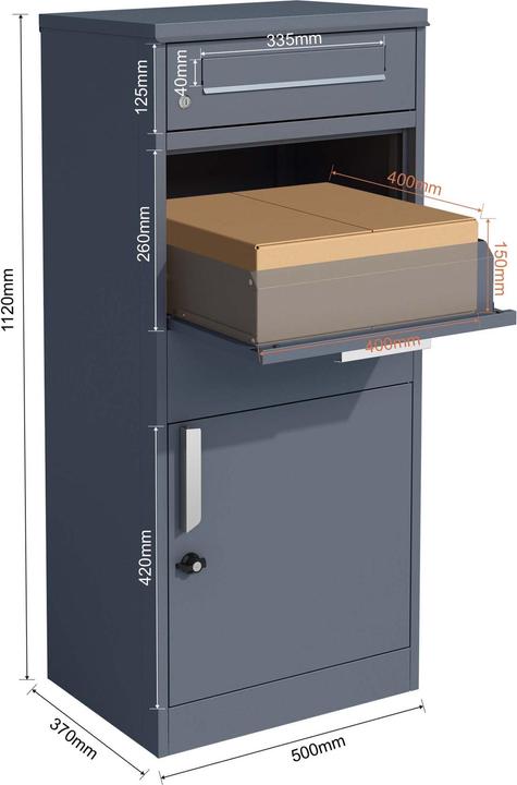 Produktbild Wiltec Paketbriefkasten
