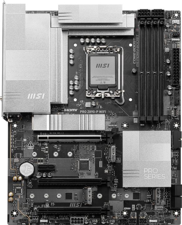 Actual product image MSI PRO Z890-P WIFI (LGA 1851, Intel Z890, ATX)