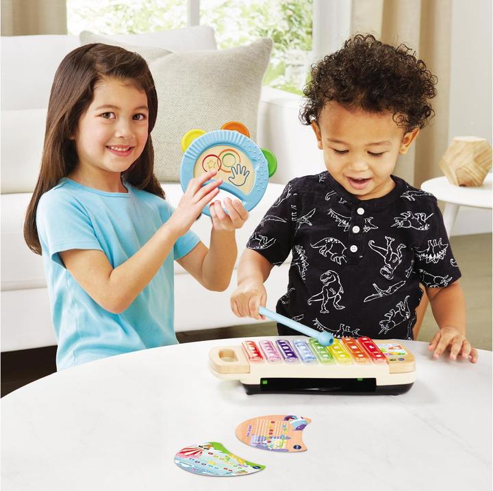 Produktbild VTech Xylo-Tambourin lumi magique (jouet bois FSC ®) (Französisch)