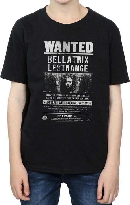 Produktbild Jungen Bellatrix Lestrange Wanted Poster TShirt aus Baumwolle (140, 146)
