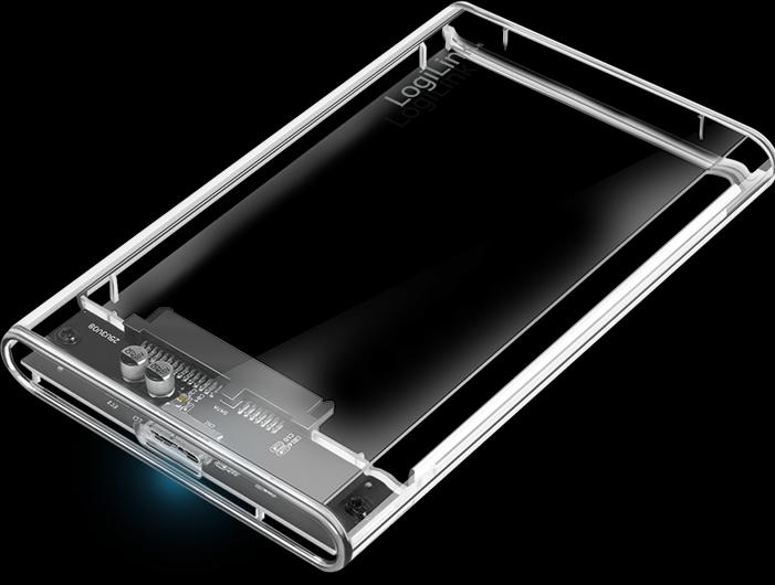 Actual product image LogiLink Hard disk enclosure 2.5", HDD/SSD, USB 3.0, tool-free (2.5")