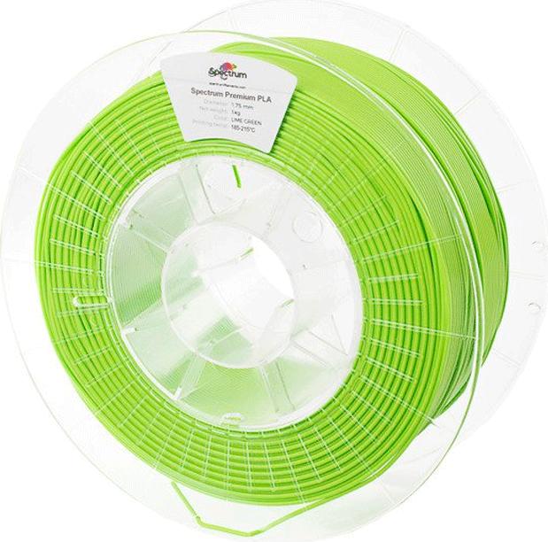 Actual product image Filament Premium PLA Lime Green 1.0kg 1.75mm (PLA, 1.75 mm, 1000 g, Green)