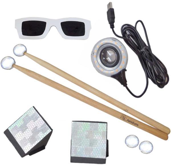 Produktbild Aerodrums Air-Drumming E-Drum mit Sticks 5BB Black (E-Drum)
