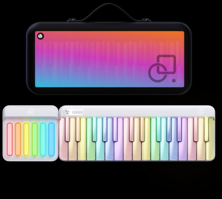 Produktbild Popu Music PopuPiano 1 Smart Portable Piano - leuchtendes PopuPiano mit PopuBag (29 Tasten)