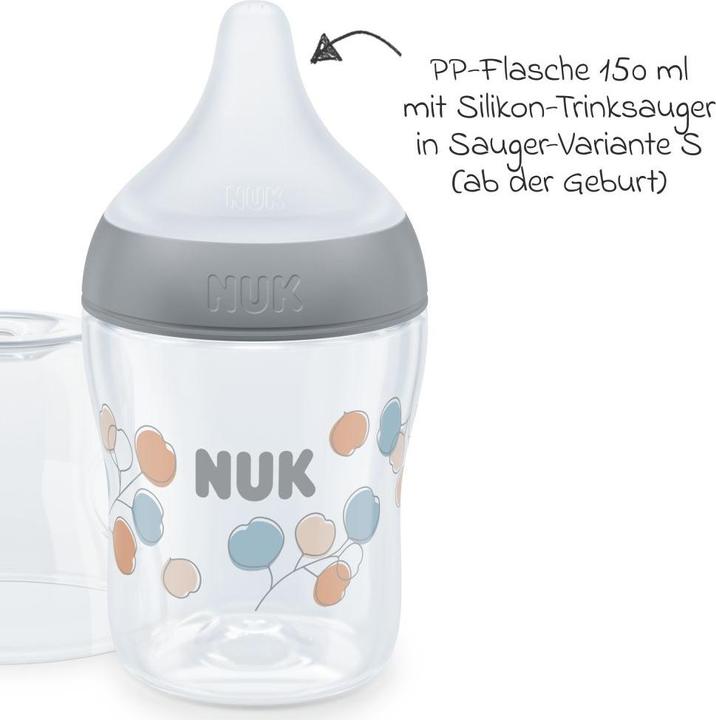 Produktbild NUK Babyflaschen PP-Flasche Perfect Match 150 ml + Silikon-Sauger (150 ml)