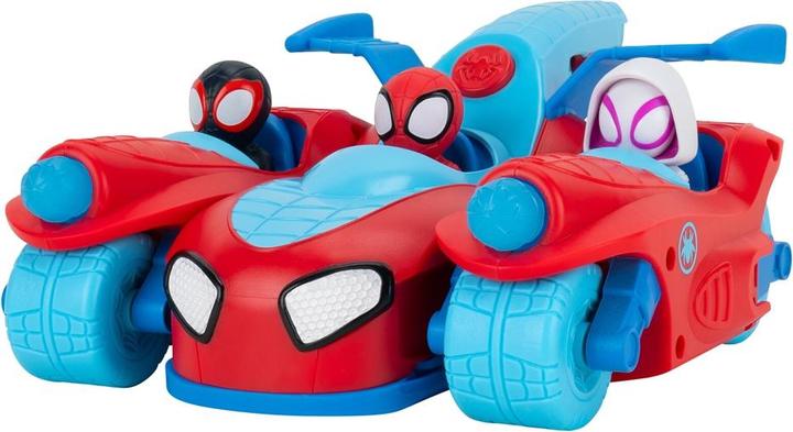 Image du produit Spiderman Spidey 3-in-1 Fahrzeug Jet + 2 Motorräder