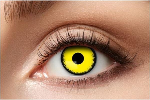 Actual product image Eyecatcher Contact Lenses Angelic Yellow (Angelic Yellow)