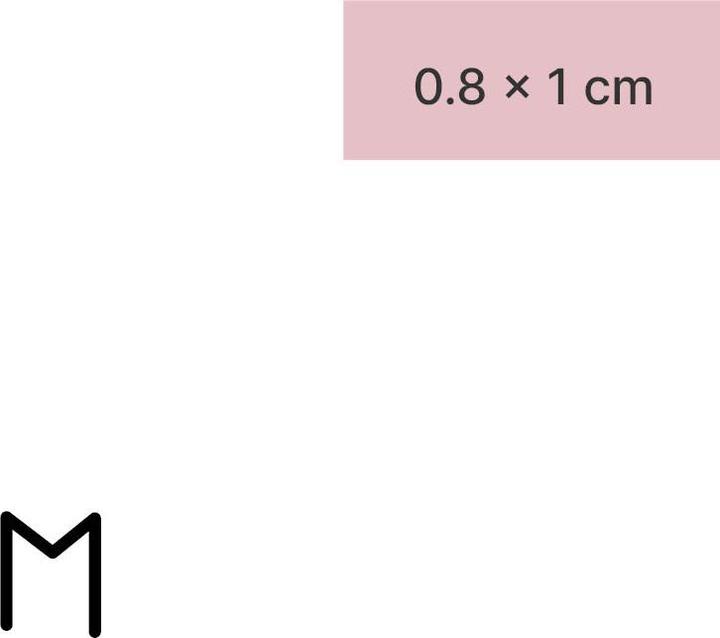 Actual product image minink Temporary tattoo - rune sign movement