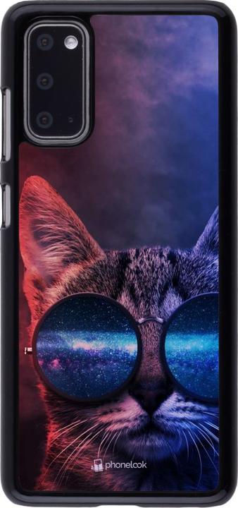 Actual product image PhoneLook Cover Red Blue Cat Glasses (Samsung Galaxy S20)