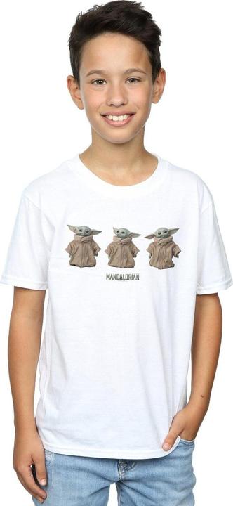 Actual product image Star Wars Boys The Mandalorian The Child Poses T-Shirt (140, 146)