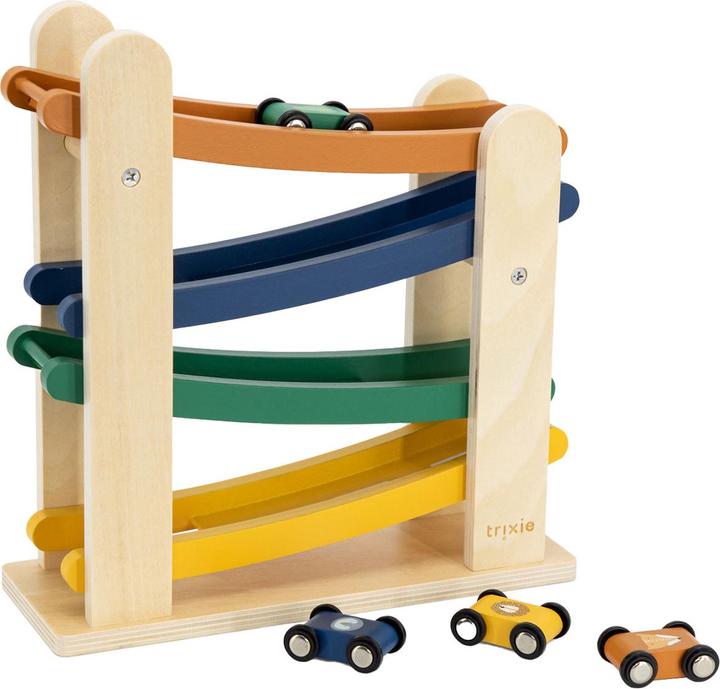 Produktbild Trixie Baby Holzautobahn mit 4 Autos