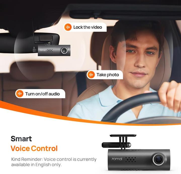 Produktbild 70mai Dash Cam 3 (WLAN, Akku, Bluetooth, Full HD)