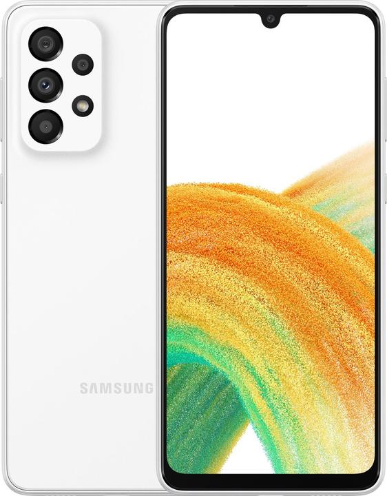 Actual product image Samsung Galaxy A33 5G EU (128 GB, Awesome White, 6.40", Dual SIM, 48 Mpx, 5G)