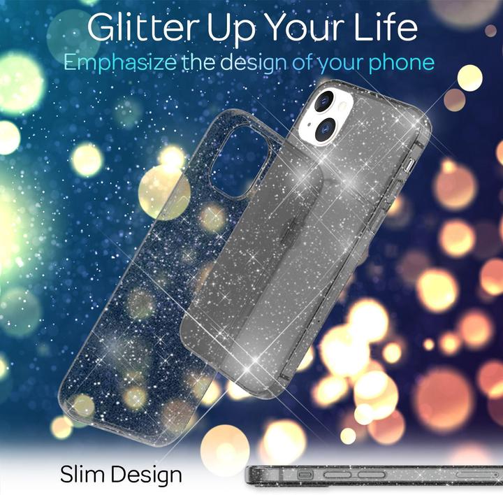 Produktbild Nalia Klare Glitzer Silikon Hülle (Apple iPhone 13)