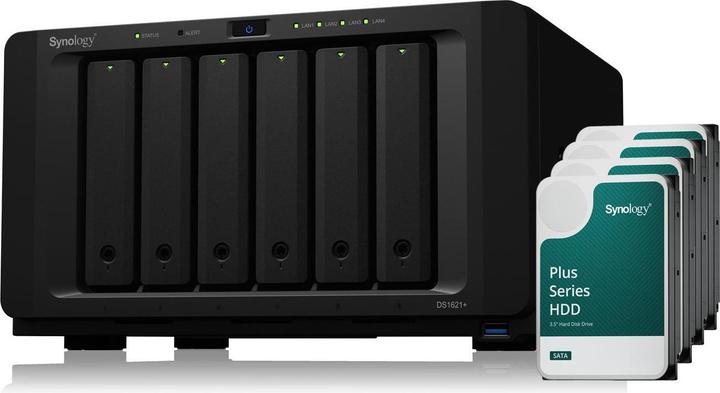 Image du produit Synology DS1621+ (6 x 12 To, Synology HAT 33xx)