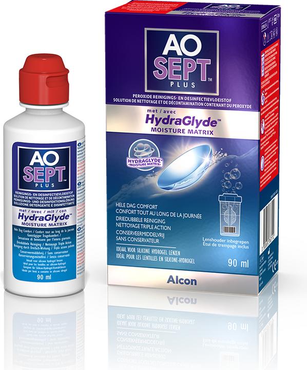 Image du produit AOSept HydraGlyde, solution de nettoyage et de désinfection au peroxyde, 90 ml (Système au peroxyde, 90 ml)