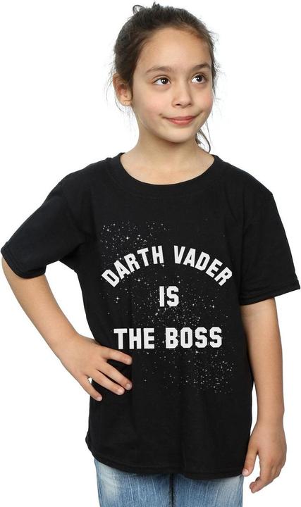Actual product image Star Wars Girls Darth Vader The Boss Cotton T-Shirt (116)