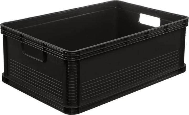 Actual product image keeeper Storage box ""robert"", 45 litres, graphite Load capacity: 60 kg, transport box, food-safe, sowing (45 l)