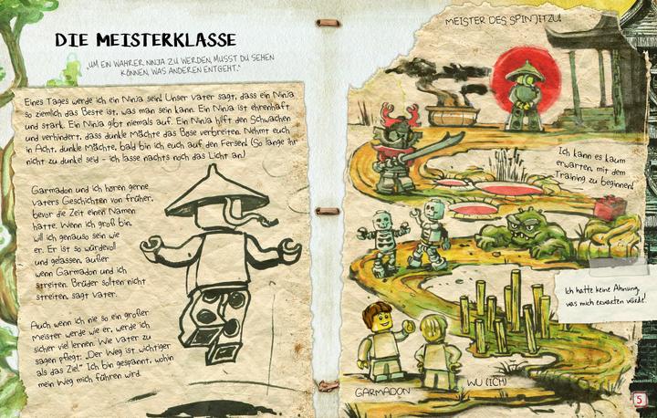 Actual product image Logo Ninjago - The Book of Spinjitzu (Anniversary Edition) (German, Ameet publishing house)