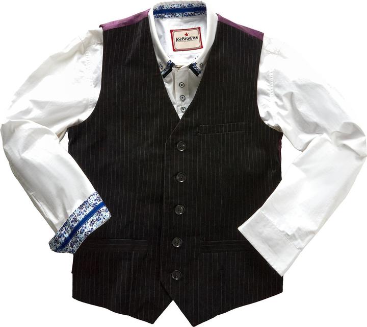 Joe Browns Velvet Pinstripe Suit Waistcoat