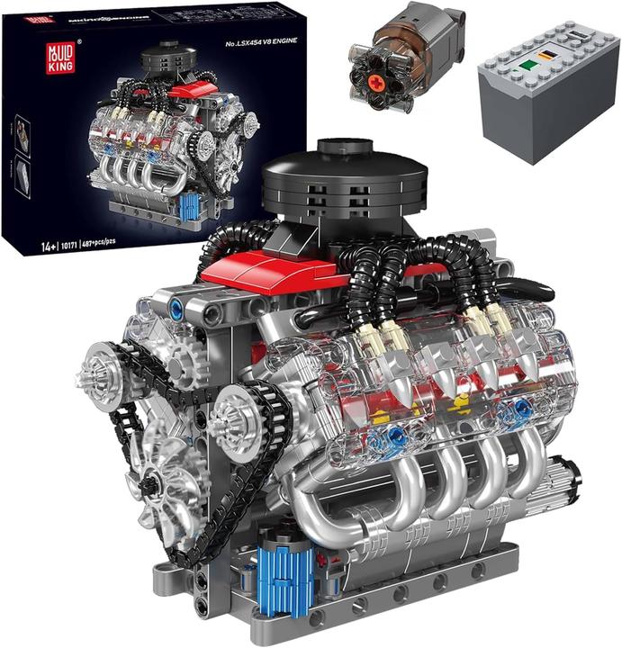 Produktbild Mould King LSX454 V8 Motor