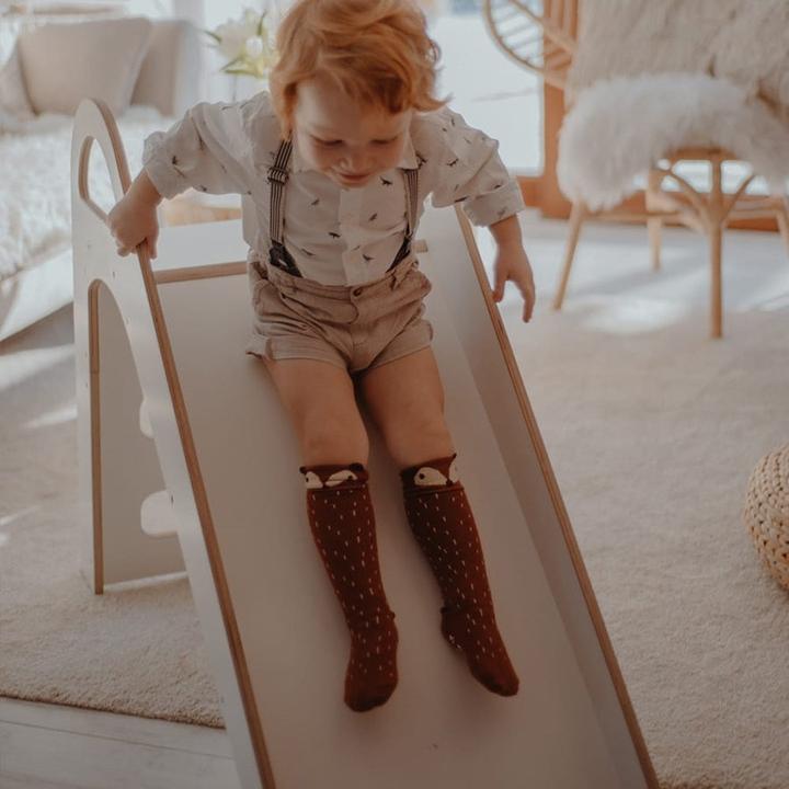 Actual product image Activity Board Waldorf Wooden Children's Slide - Scandi White