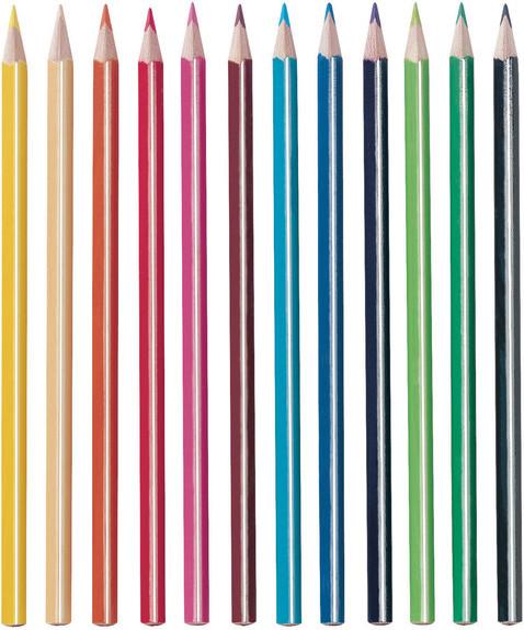 Actual product image Herlitz Coloured pencil assorted colours 12 pcs./pack. (Assorted colours, 12 x)