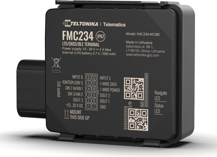 Actual product image Teltonika Telematics FMC150 4G Cat 1 GNSS/GSM/Bluetooth Tracker