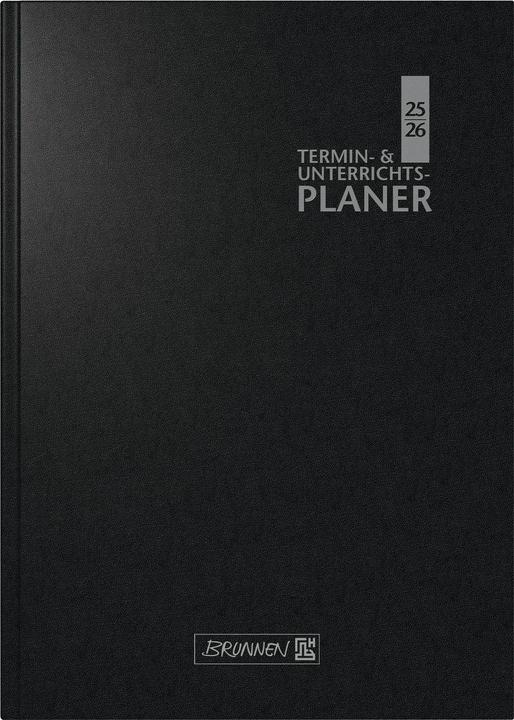 Produktbild Lehrerkalender Überformat A5 Baladek-Einband schwarz 2025/2026 (17.5 x 24.5 cm, Deutsch)