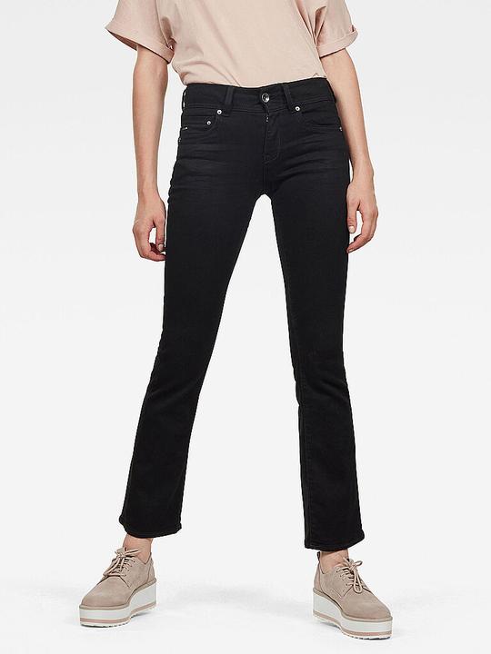 Actual product image G-Star Midge Mid Bootcut Elto Nero Superstretch pitch black (W25/L32)
