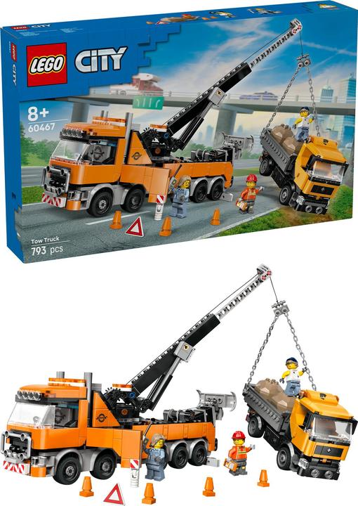 Image du produit LEGO Le remorqueur avec grue pour poids lourd (60467, LEGO City)