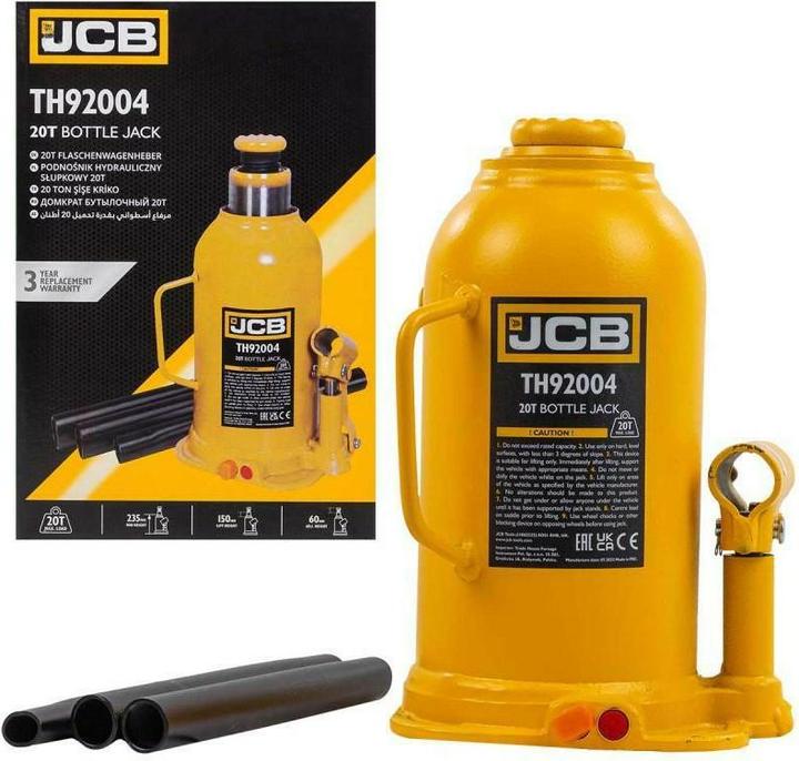 Produktbild GCS JCB PODNOŚNIK HYDRAULICZNY SŁUPKOWY 20T (H MIN 240mm, H MAX 450mm)