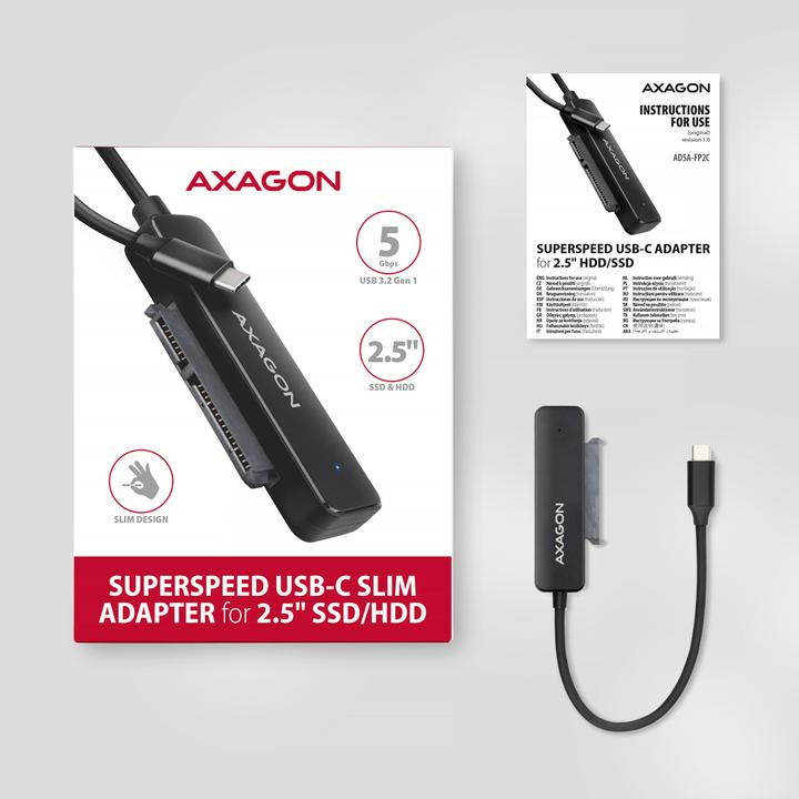 Actual product image Axagon ADSA-FP2C