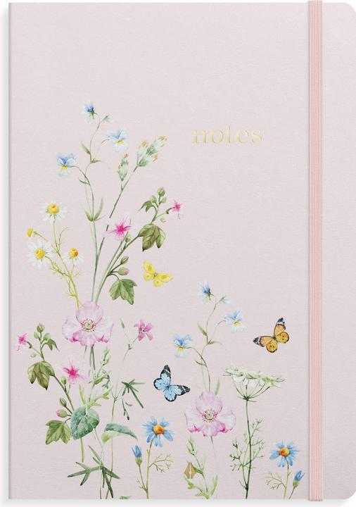 Burde Notizbuch Deluxe B5 Pink Meadow (B5, Liniert)