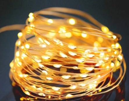 Immagine prodotto Hermex 32 metri di illuminazione da giardino ghirlanda di luci solari a LED bianco caldo (32 m)