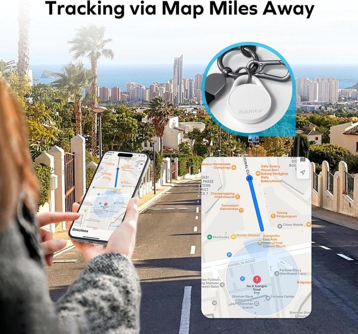 Actual product image Momax Pinpop key finder - White (iOS)