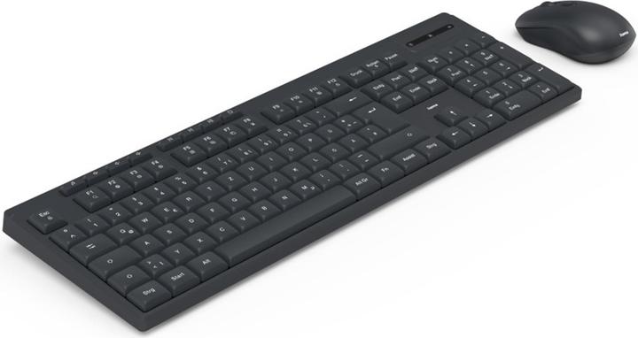 Produktbild Hama WKM-200 Funk Tastatur, Maus-Set Deutsch, QWERTZ Schwarz (DE, Kabellos)