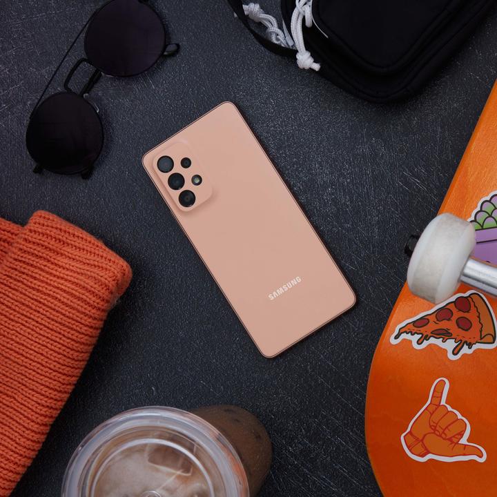 Actual product image Samsung Galaxy A53 5G (128 GB, Awesome Peach, 6.50", Dual SIM, 64 Mpx, 5G)