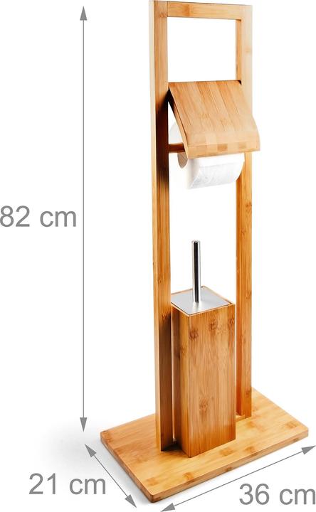Immagine prodotto Relaxdays Set da toilette in bambù