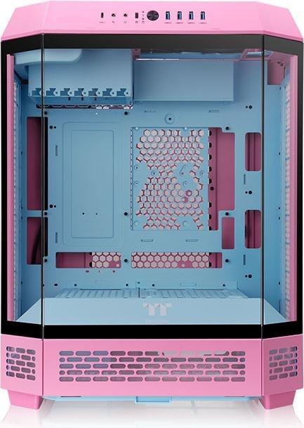 Produktbild Thermaltake The Tower 600 (pink, Tempered Glass x 3) (Mini-ITX, ATX, mATX)