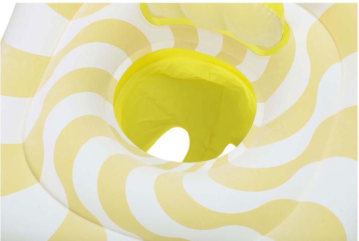 Actual product image Bestway Swim Safe ABC Comfort Plush Wavy Square 2-Ring Inflatable Baby Boat Float