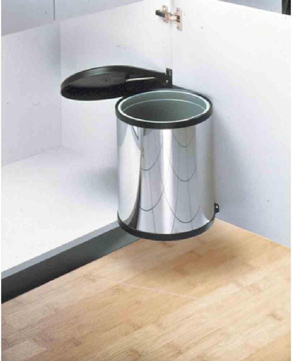 Produktbild Hailo Compact-Box M, Einbau-Mülleimer, 15 ltr, Edelstahl (15 l)